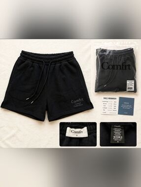 NWT Comfrt Tranquil Shorts Black Sz S | Minimal Athleisure Essential 🔥